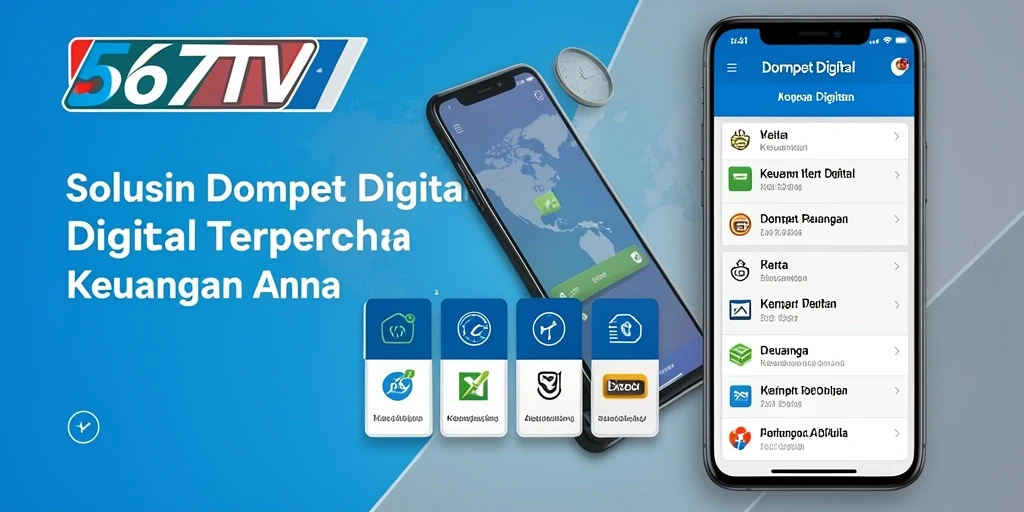 Antarmuka 567TV yang user-friendly untuk transaksi Dompet Digital.
