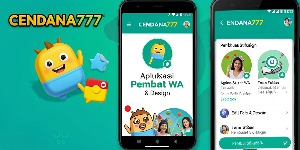 Antarmuka CENDANA777 yang intuitif untuk membuat stiker WA.