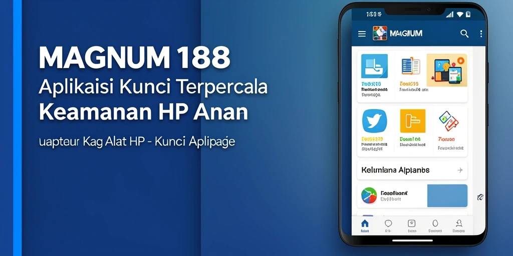 Antarmuka aplikasi Kunci Aplikasi MAGNUM188 yang user-friendly.