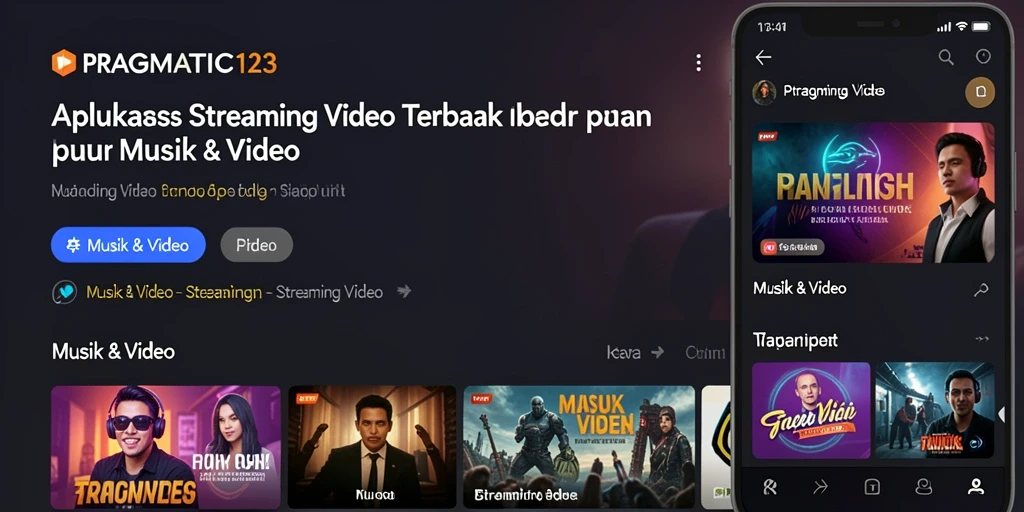 Antarmuka user-friendly aplikasi PRAGMATIC123 untuk Streaming Video.