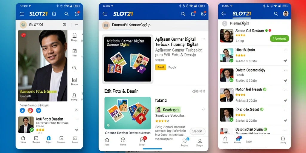 Antarmuka SLOT21 yang sederhana dan menarik untuk edit gambar.
