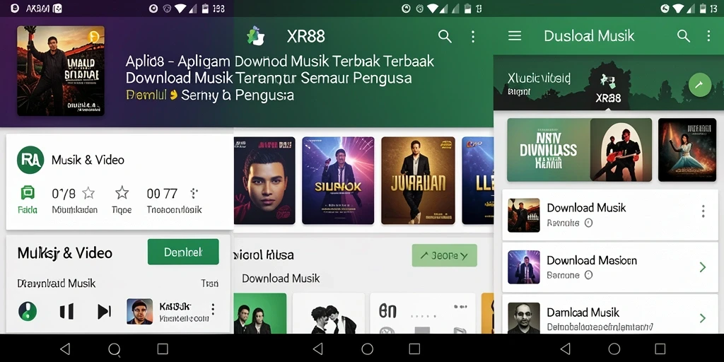 Tampilan antarmuka XR88 yang elegan dan user-friendly untuk Download Musik.