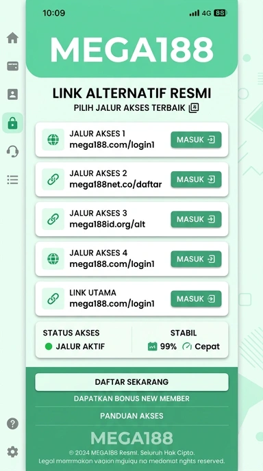 Link Alternatif Mega188 Untuk Pengguna Android